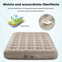 1 x RAW Customer Returns Dametay self-inflating air mattress Inflatable mattress self-inflating air bed with built-in electric pump Guest bed air mattress for 2 people for camping home use 198 x 152 x 25cm - RRP €70.58