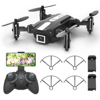 1 x RAW Customer Returns Wipkviey T25 Mini Drone for Kids Drones with 1080P Cameras for Beginners, FPV Foldable RC Quadcopter Toys with 2 Batteries, Carrying Case Birthday Gifts for Boys, Girls - RRP €89.99