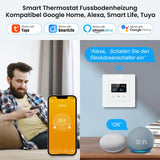 1 x RAW Customer Returns MIUCDA Thermostat Underfloor Heating Electric WiFi 16A Room Thermostat Underfloor Heating Intelligent Heating Thermostat Smart Digital Thermostat Compatible Alexa, Google Home, White - RRP €49.99