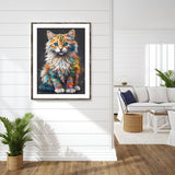 1 x Brand New MXJSUA Diamond Painting Kits 30x40cm, Colorful Cat - 5D Diamond Painting Pictures for Adults, Home Wall Decoration - RRP €19.2