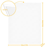 1 x RAW Customer Returns Canvas for painting made of 100 cotton 12 pieces - 20 x 25 cm, pre-stretched white artist canvas panel canvases for painting set structure paste canvas - suitable for acrylic and oil paints - RRP €16.81