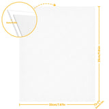 1 x RAW Customer Returns Canvas for painting made of 100 cotton 12 pieces - 20 x 25 cm, pre-stretched white artist canvas panel canvases for painting set structure paste canvas - suitable for acrylic and oil paints - RRP €16.81