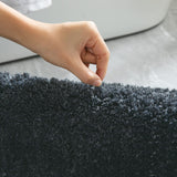 1 x RAW Customer Returns MIULEE Carpet Bath Mat Bathroom Carpet Non-Slip Washable Bath Rug Bedside Rug Bath Rug Absorbent Shower Rug Doormat for Living Room Bedroom Bathroom 45x120 cm Dark Gray - RRP €27.99