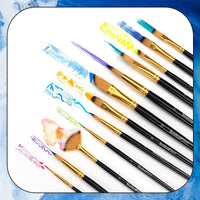 20 x Brand New EooUooIP 16pcs Professional Miniature Paint Brushes Set for Miniature Artists - Acrylic Painting Brushes for Fine Detail, Acrylic, Art Painting, Watercolor, Oil, Nail Art, Drawing - RRP €359.6