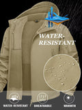 1 x RAW Customer Returns KEFITEVD Softshell Jacket Men s Waterproof Rain Jacket Army Jacket Lined Fishing Jacket Functional Jacket Men Winter Men s Jacket Fishing Clothing Khaki XL - RRP €64.98