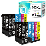 1 x RAW Customer Returns FENTEC XP3150 XP 2155 XP 3155 XP2150 XP 2100 XP 4100 WF-2840DWF 603XL cartridges for Epson 603 XL ink cartridges for printer cartridges Epson XP 2150 XP 3150 XP 4150 XP 3100 XP 3105 WF-2830DWF WF-2810DWF - RRP €28.99