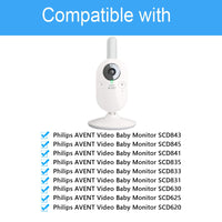 1 x RAW Customer Returns BECEMURU Versatile Flexible Rotating Mount with 1 4 Screw Connection Dock Compatible with Philips Avent SCD843 26, SCD833 26, SCD630 26 Video Baby Monitor, Video Baby Monitor Camera Mount Bracket Stand - RRP €17.99