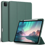 1 x RAW Customer Returns EasyAcc Case Compatible with iPad Pro 12.9 inch 6th 5th 4th 3rd Generation 2022 2021 2020 2018 Model with Pen Holder, TPU Flexible Back with Stand Function - Midnight Green - RRP €18.14