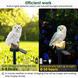 1 x RAW Customer Returns yowin Solar Owl Garden Decoration, Owl Garden Figures for Outdoors, Owl Gifts Waterproof Animals Solar Lamps, Owl Garden Statues for Outdoors Yard Balcony Path Decoration White  - RRP €18.99