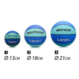 1 x RAW Customer Returns meteor Children s Basketball Layup Size 4 Youth Basketball Ideal for Children s Hands 5-10 Years Ideal Mini Basketball for Training Soft Children s Basketball Outdoor Size 4, Gray Blue  - RRP €13.98