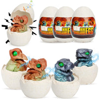 1 x RAW Customer Returns Ancesfun Easter Gift, 4 PCS Eggs Dinosaur Pull Back Cars Inside with Sound and Lights Kids Toys, Easter Egg Hunt Filler Kit Gifts for Kids Girls Boys 3-12  - RRP €22.8