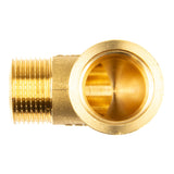 1 x RAW Customer Returns piox fitting, angle 90 degrees I 3 4 inch I with external thread on both sides I brass I connecting piece I angle piece AG x AG - RRP €11.59