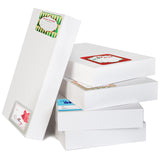 3 x Brand New JOYIN 18 pieces cardboard gift box with 18 pieces gift tags for Christmas, white gift box X-large with lid for holidays, Father s Day, birthday gift packaging, 43cm x 28cm x 6cm - RRP €68.4