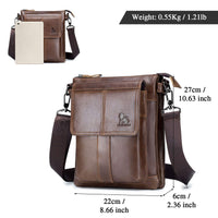 13 x RAW Customer Returns BAIGIO Shoulder Bag Men s Leather Shoulder Bag Men s Bag for Work Travel Everyday Life Brown  - RRP €623.35