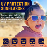 3 x RAW Customer Returns Baby Sunnies Baby Sunglasses with Strap, Unbreakable and Flexible, for Babies 0-24 Months - RRP €59.97