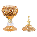 2 x Brand New jojofuny Gold Incense Burner Insence Burner Church Censer Incense Burner for Yoga Spa - RRP €31.46