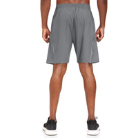 1 x RAW Customer Returns Men s Sports Shorts Quick Drying Shorts with Zipper Pockets Gray 3XL  - RRP €21.99