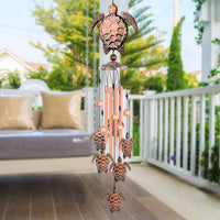 1 x RAW Customer Returns JIAUFU Wind Chimes Outdoor House Ornament, Turtle Wind Chimes Outdoor, Wind Chimes for the Garden, Patio, Balcony, Home Decor - RRP €22.18