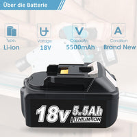 3 x RAW Customer Returns BL1850B 18V 5.0Ah Li-ion replacement batteries for Makita BL1850 BL1850B BL1860B BL1860 BL1830 BL1840 BL1845 BL1815 BL1820 BL1835 194205-3 194204-5 LXT-400 Makita 18V cordless tool batteries with indicator - RRP €119.97