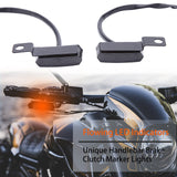 1 x RAW Customer Returns JMTBNO 2x Motorcycle LED Indicators, Sequential Flowing Mini Indicators for Motorcycle Handlebar Mount 8mm E Approved Universal for Street Bike Cruiser Chopper Cafe Racer Scooter E-scooter Quad ATV Trike - RRP €20.47