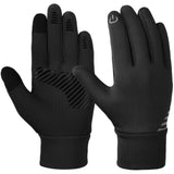 1 x RAW Customer Returns Winter Cycling Gloves for Kids Running Boys Girls Touch Screen Non-slip Thermal Skiing Gloves for Kids Outdoor Sports Football M 8-10 Years Black - RRP €9.99