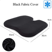 1 x RAW Customer Returns VAIYNWOM Gel Seat Cushion Orthopedic, Breathable Orthopedic Seat Cushion Office Chair Honeycomb Chair Cushion for Home Office Car Chairs, with Non-Slip Fabric Cover, 43x36x4cm, Black Fabric Cover - RRP €26.99