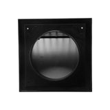 1 x RAW Customer Returns 15 cm 190x190mm exhaust hood ventilation with rain cover black anthracite indoor and outdoor ventilation cover HVAC exhaust duct cover inch exhaust cap 150 mm, anthracite  - RRP €24.95