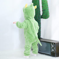 1 x RAW Customer Returns FANCYINN Baby Winter Green Dinosaur Cute Baby Costume Costumes Cartoon Animal Romper Girls and Boys 24-30M - RRP €31.98