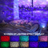 1 x RAW Customer Returns LED night light starry sky projector, Galaxy star light projector with Bluetooth speaker, remote control and timer, star projector for bedroom and decoration, gifts for children and adults - RRP €19.99