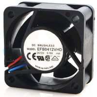 1 x RAW Customer Returns DC Brushless Fan EFB0412VHD 4020 4CM 12V 0.18A Double Ball Bearing Cooling Fans - RRP €14.9