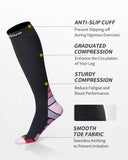 1 x RAW Customer Returns CAMBIVO compression stockings women and men 2 pairs, compression socks support stockings for running, sports, flight, travel, cycling - RRP €22.99