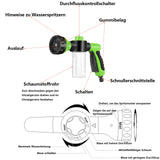 1 x RAW Customer Returns Garden Hose Attachment 8 Modes Garden Hose Spray Gun High Pressure Hand Shower Foam Gun Car Wash Watering Sprayer Spray Gun Nozzle 2  - RRP €11.09