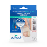 1 x RAW Customer Returns Epitact Hallux Valgus Day Orthosis Hallux valgus, Bunion Corrects Walking Distortion Relieves pain on the bunion in the shoe Fine, Soft S Pack of 1  - RRP €29.19