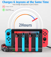 1 x RAW Customer Returns KDD Switch Controller Charging Station Compatible with Nintendo Switch OLED Joy-Con, Switch Charging Station with 8 Games Storage for Nintnedo Switch OLED Model Joycon Nintendo Switch Accessories - RRP €19.32