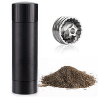 1 x RAW Customer Returns Luvan Professional Grade Pepper Grinder, Manual Heavy Duty Aluminum Pepper Mill, Top Spice Grinder with Stainless Steel Blade and Adjustable Coarseness, Pepper Mill Refillable for Gifts - RRP €69.99