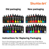 1 x RAW Customer Returns Shuttle Art Acrylic Paint Set, 18 x 120ml Acrylic Paints in Bags, Squeeze Bags, Artist Quality, for Adults, Artists, Adults on Stones, Canvas, Wood, Fabric, Clay Pots - RRP €32.72