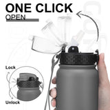 1 x RAW Customer Returns GOPPUS 1L 32oz Thermos Bottle with Straw Double Layer Stainless Steel Drinking Bottle 1 Liter Insulated Bottle Leak-Proof Sports Water Bottle Carbonated Water Bottle Drinking Bottles BPA-Free Water Bottle - RRP €19.99