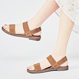 1 x RAW Customer Returns Veittes Women Slide Sandals - Casual Elastic Cross Toe Spring Summer Shoes. 2107021,BR MF,37  - RRP €29.99