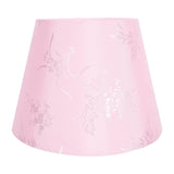 1 x RAW Customer Returns Lurrose table lamp lampshade fabric replacement shade chandelier fabric shade drum lampshade embroidery pattern textile shade E14 E27 lamp shade for pendant light wall lamp night light pink - RRP €27.26