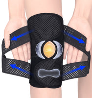 2 x Brand New ProWaves Premium Knee Brace Men Women with Patella and Meniscus Gel Pads Patella Knee Brace with Side Stabilizers Orthopedic Knee Support for Arthritis Meniscus Tear Knee Pain Sports ACL 3XL - RRP €33.6