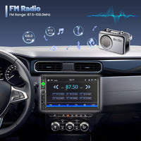 1 x RAW Customer Returns Inefala 7 inch double din car radio with Apple Carplay and Android Auto, car radio Bluetooth with touch screen, link mirroring, supports FM, USB, AUX, TF, steering wheel control, rear view camera - RRP €89.99