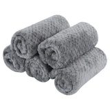 1 x RAW Customer Returns PET SPPTIES 5 Pack Small Flannel Pet Blankets Dog Cat Soft Fleece, Gray Coffee Cat Bed Blanket PS087 76X52 cm, Gray  - RRP €22.2