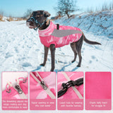 2 x Brand New Kuoser Dog Winter Jacket, Waterproof Windproof Warm Dog Coat for Cold Weather, Zipper Pet Camo Fleece Vest, Reflective Dog Clothes for Small Medium Large Dogs with Harness - RRP €63.5