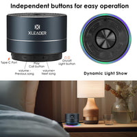 1 x RAW Customer Returns Xleader Shower Bluetooth Speaker Small Music Box with Light Effects, IP67 Waterproof Shower Speaker, Portable Bluetooth Speaker with Lanyard Suitable Gifts for Girls Boys - RRP €20.82