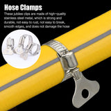 1 x Brand New Hose clamps hose clamp hose clamp hose clamps pipe clamps pipe clamp set stainless steel hose clamp 10-44mm adjustable, 4 8 pieces - RRP €11.04