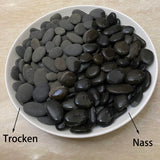 1 x RAW Customer Returns juexiyarticle Decorative Stones Flat Small Pebbles for Painting Flowerpot Garden Aquarium Decoration, Smooth River Stones Gravel 900g - RRP €22.18