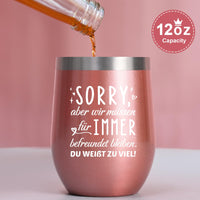 1 x RAW Customer Returns Livole Best Friend Gifts Christmas, Gifts for Women, Girlfriend, SORRY, But We Must Stay Friends Forever. YOU KNOW TOO MUCH - 350ml coffee to go mug, stainless steel thermal mug - RRP €16.94