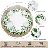 1 x RAW Customer Returns iEvery Stain-Resistant Round Tablecloth 150cm - Round Tablecloth Flowers - Table Cover for Outdoor Kitchen Garden Floral - Durable and Washable in Polyester, Tablecloth 4-6 Seater - RRP €18.68