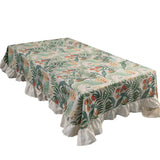 1 x Brand New rismart Rectangular Linen Tablecloth Fabric Cover Table Cloth for Top Desk Multicolor,90 x 90 cm - RRP €19.2