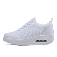 1 x RAW Customer Returns Women s running shoes with platform, lightweight, ideal for leisure and fitness, comfortable and breathable, White D., 39.5 EU - RRP €33.99